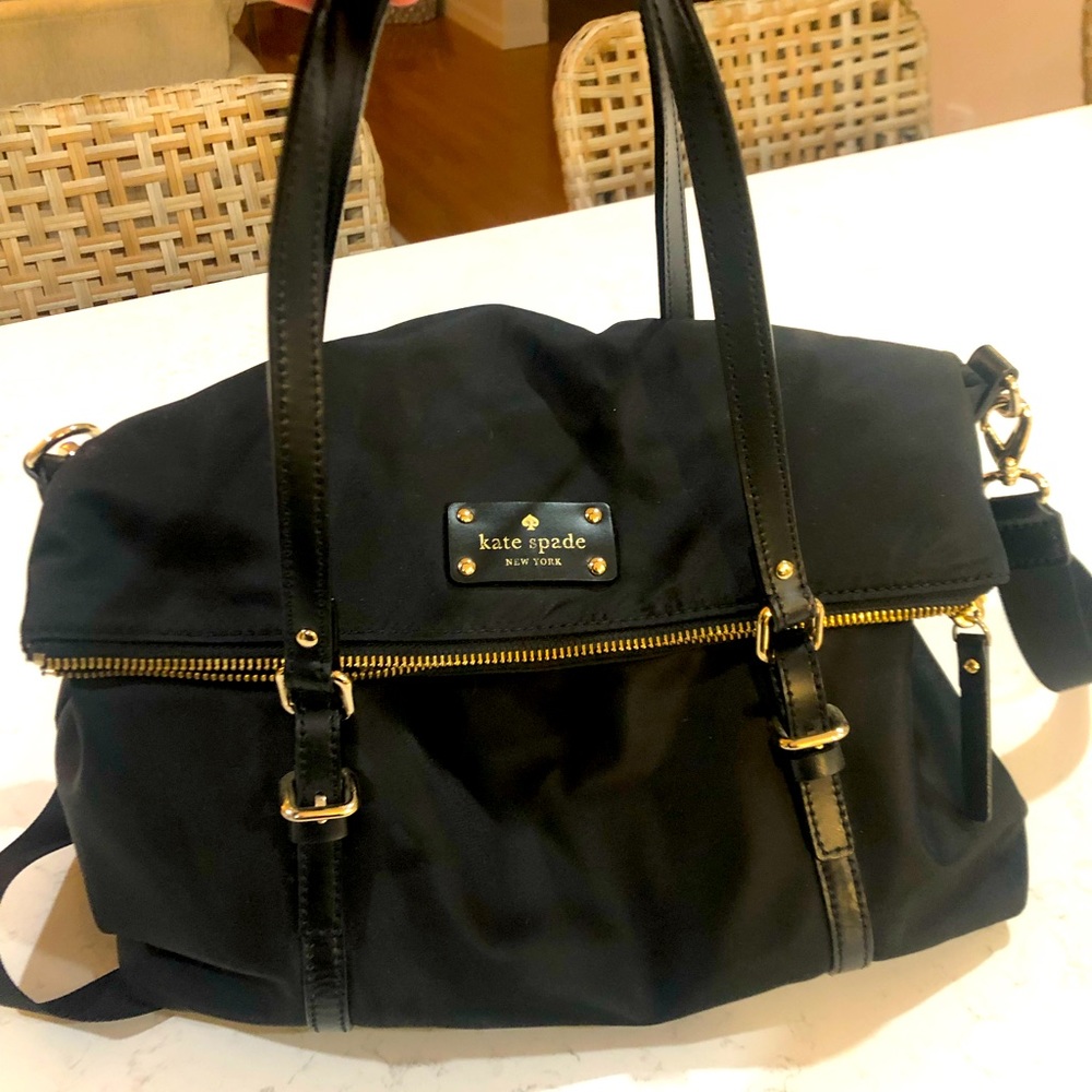 Kate Spade black nylon purse